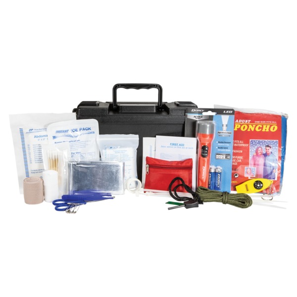 LIFE+GEAR - Life+Gear 41-3815 150-Piece Waterproof First Aid and Survival Kit Ammo Can