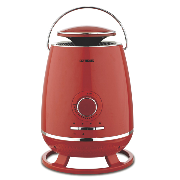 OPTIMUS - Optimus H-7231 RD 3-Setting 1,500-Watt-Max Portable Oscillating Ceramic Heater with Thermostat and LED Display