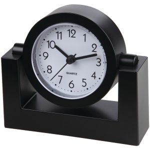 TIMEKEEPER - Timekeeper TK6851 4-Inch Swivel Black Desktop Clock