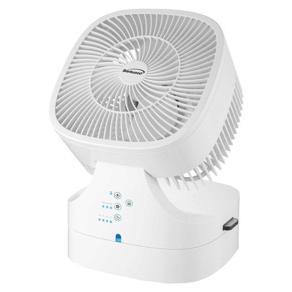 BRENTWOOD(R) KOOL ZONE - Brentwood Kool Zone F-900RW 8-In. 3-Speed Oscillating Air Circulator Desktop Fan with Remote and Timer, F-900RW